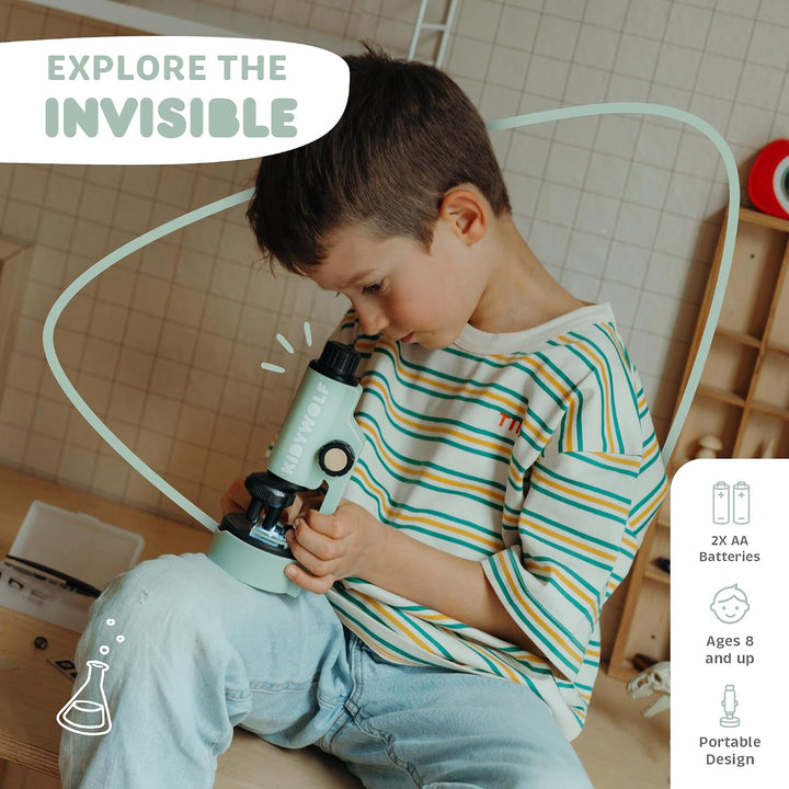 Kidymicroscope ? grünes tragbares Mikroskop