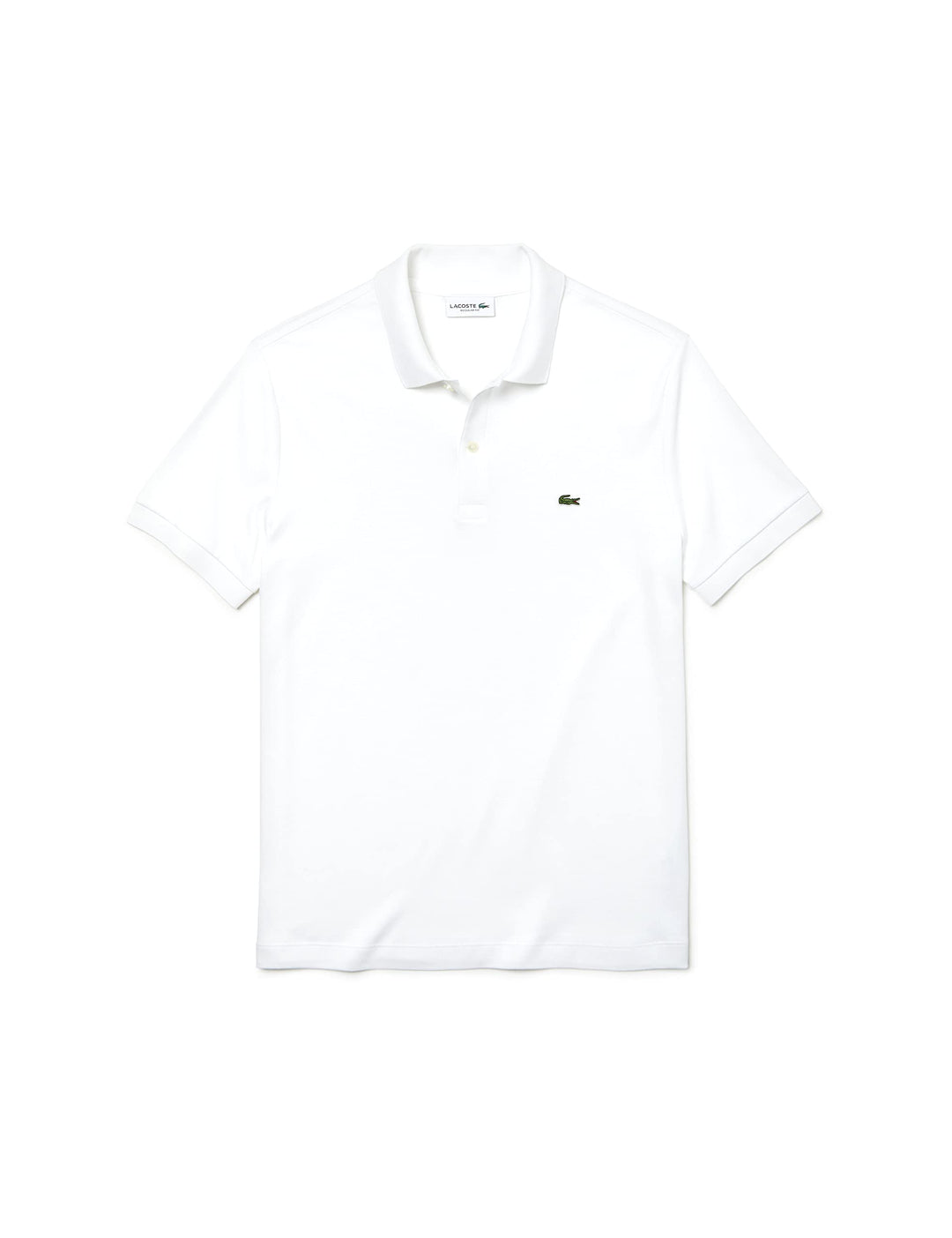 Lacoste Herren Polo-Shirt Kurzarm DH2050, Männer Polo-Hemd,2 Knopf,Regular Fit M White (001), M Whit