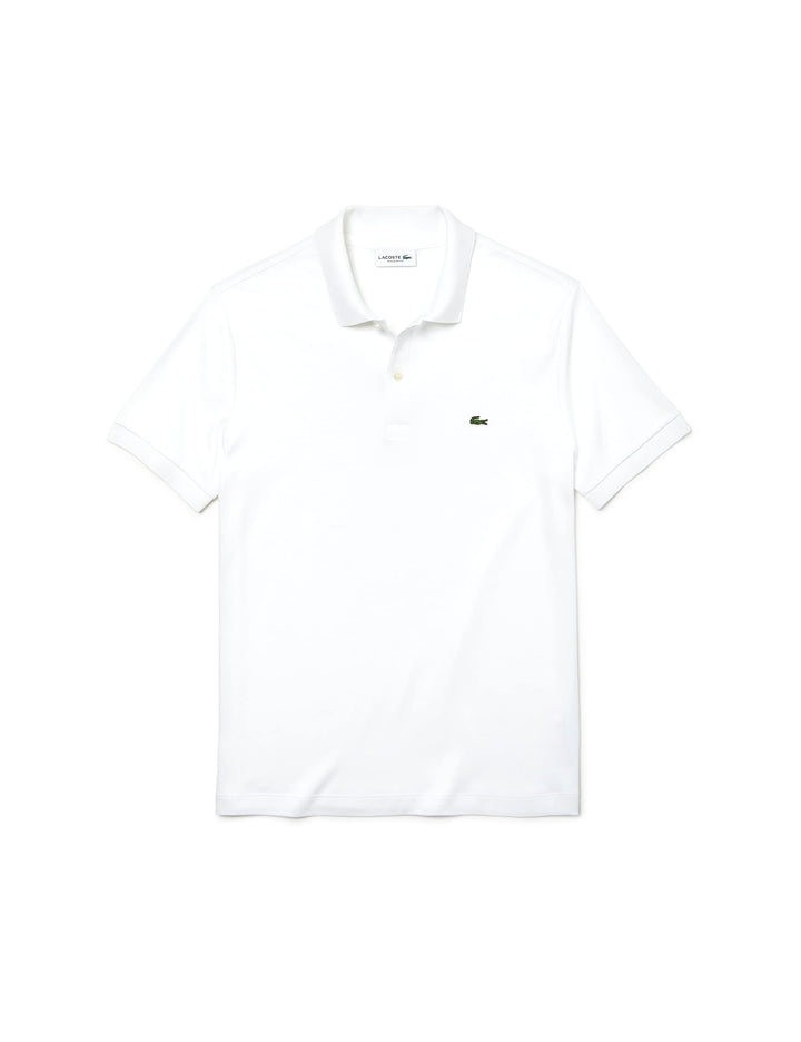 Lacoste Herren Polo-Shirt Kurzarm DH2050, Männer Polo-Hemd,2 Knopf,Regular Fit M White (001), M Whit