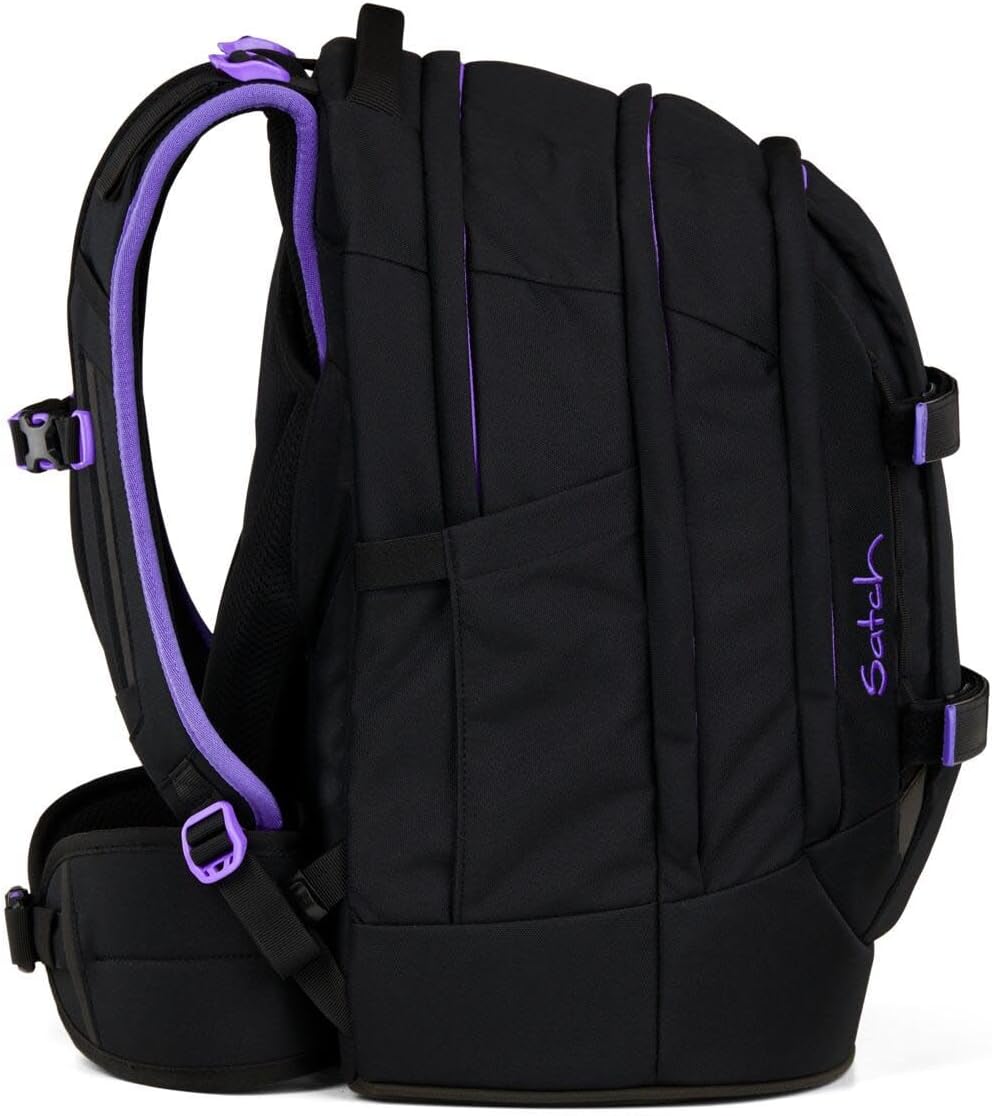 Satch Pack Schulrucksack Set 2tlg. inkl. Pencil Slider (Purple Phantom), Purple Phantom