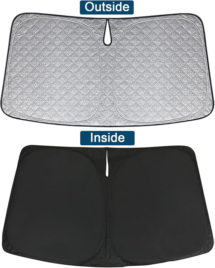 Sonnenschutz Auto Frontscheibe Kompatibel mit Mercedes-Benz C-Class W205/W206 2015-2024, Windschutzs