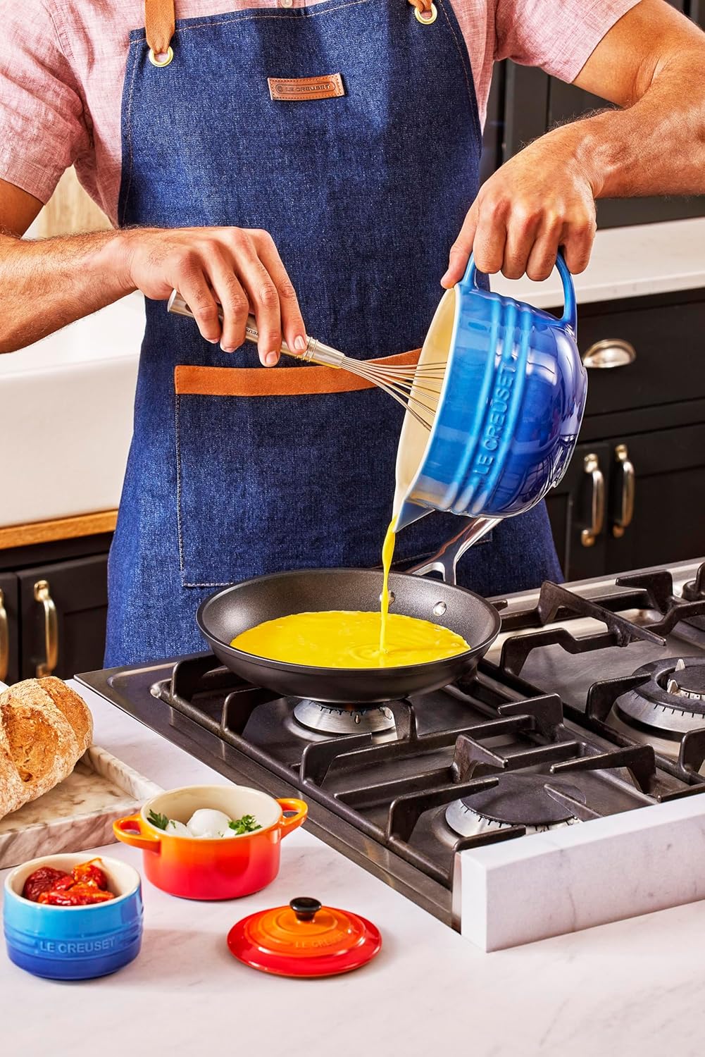 Le Creuset Steingut-Mischkanne, 2 Liter, Azure Blue, 70106202200002, Azure