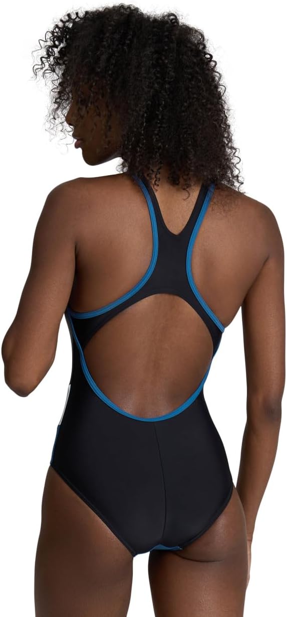 ARENA Damen Women's Waves Profile Swimsuit Swim Pro Back One Piece Swimsuit (1er Pack), 36 Black-asp