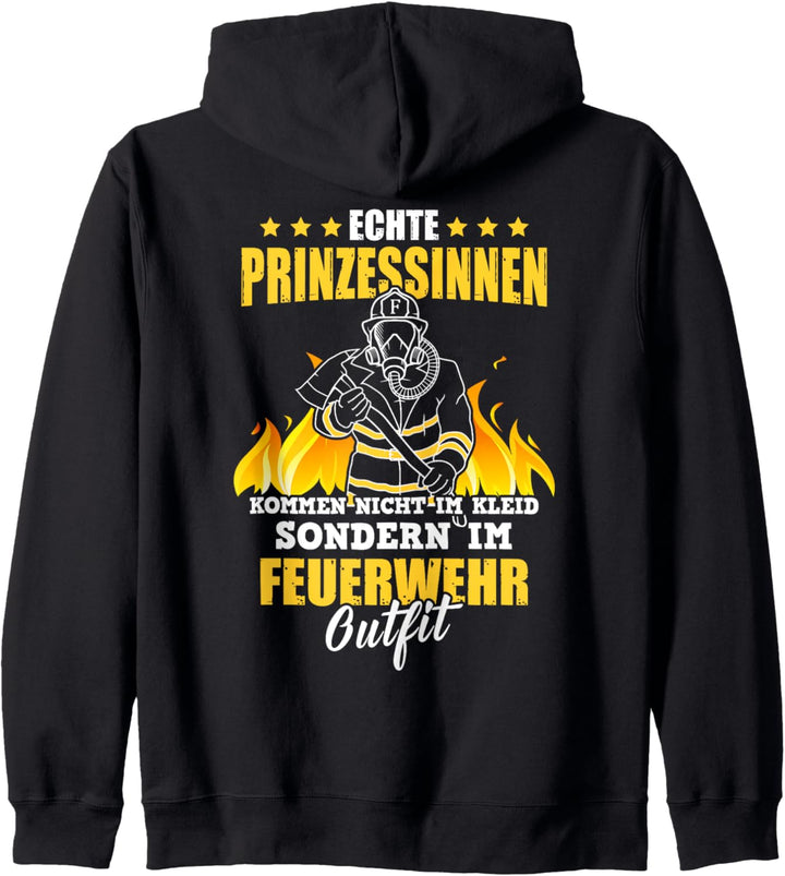 Echte Prinzessinnen kommen im Feuerwehr-Outfit Feuerwehrfrau Kapuzenjacke