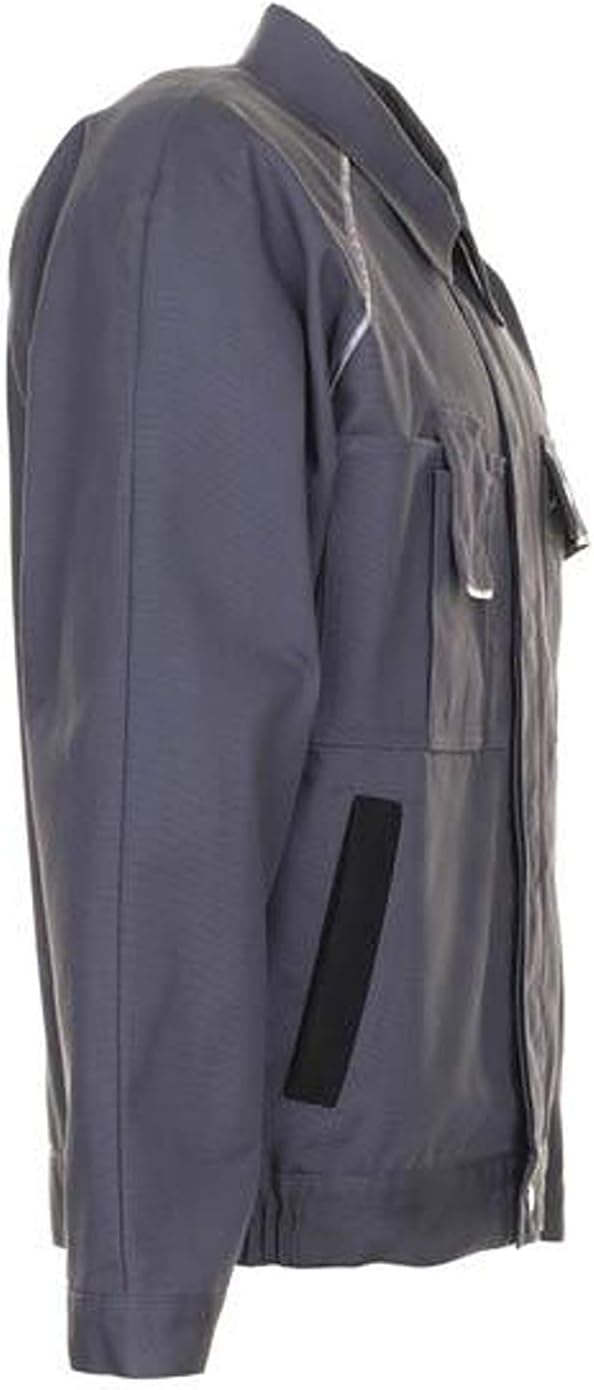 Planam Grösse 46 Herren Canvas 320 Bundjacke grau schwarz Modell 2113