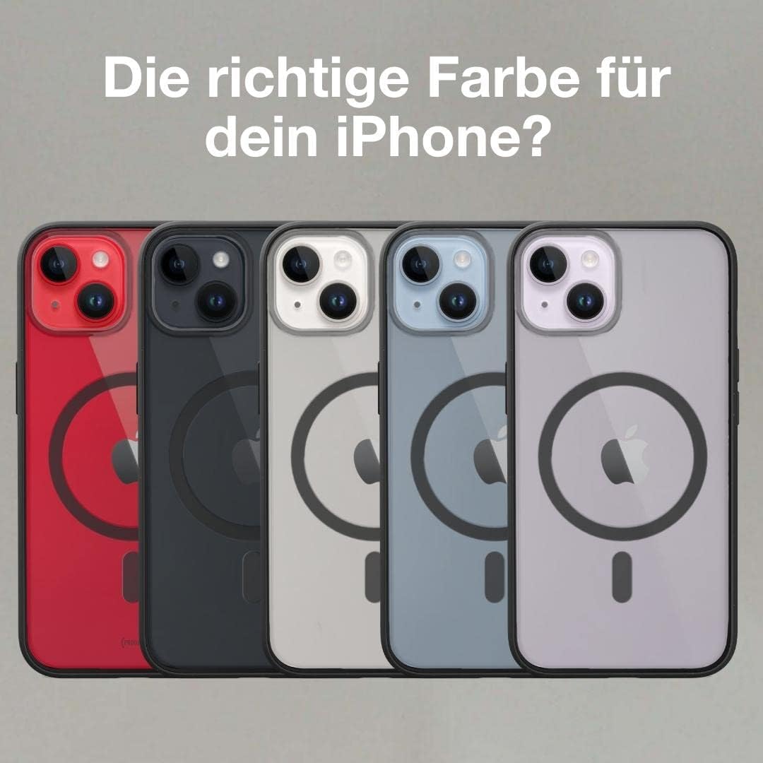 Woodcessories - Magnetisches Bio Clear Case transparent kompatibel mit iPhone 14 Plus Hülle durchsic