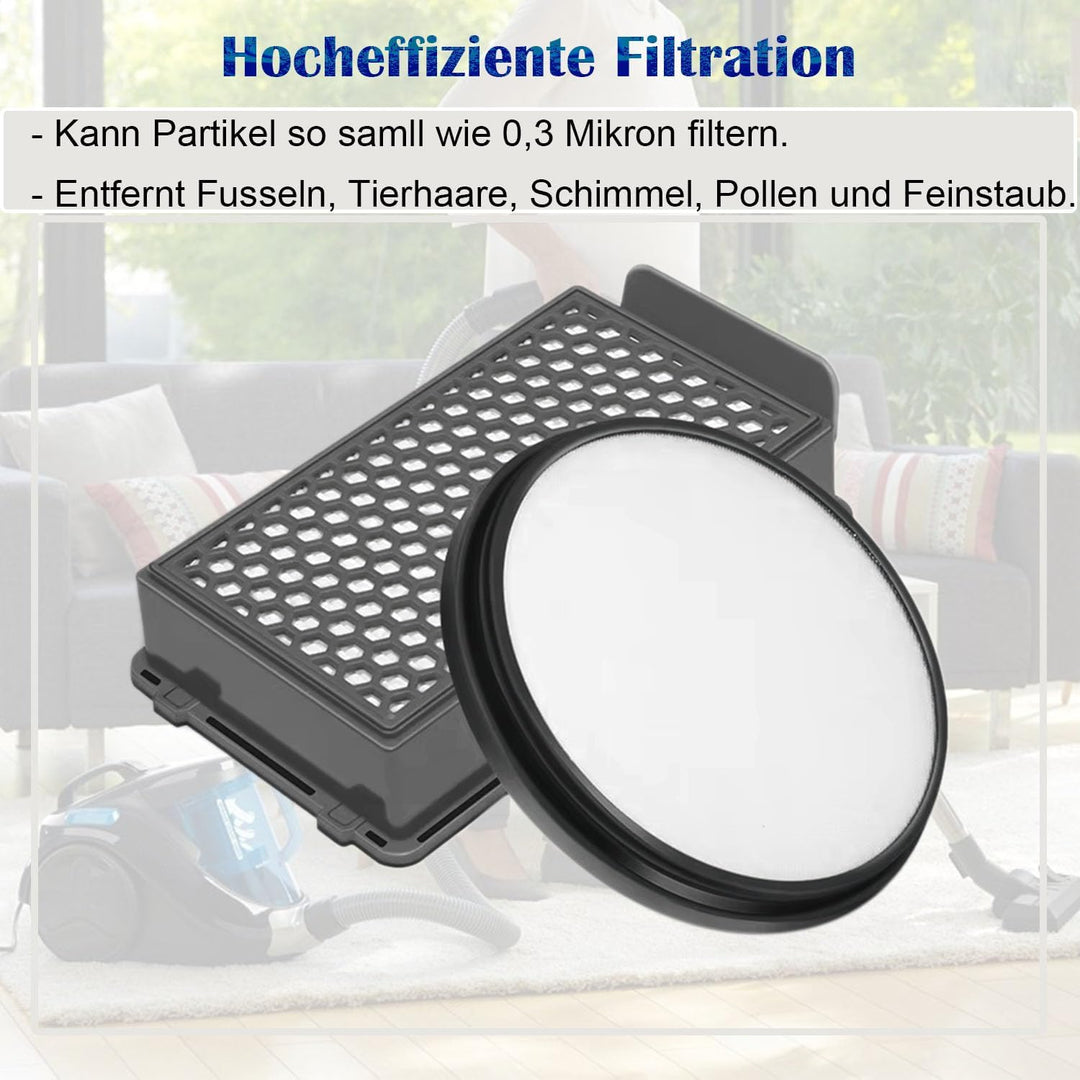 2 Stück RO3731 Staubsaugerfilter für Rowenta Compact Power RO3731EA, RO3715EA, RO3753EA, RO3724EA, R