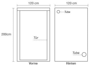 Grow box Homebox Ambient Q120 - 120 x 120 x 200 cm