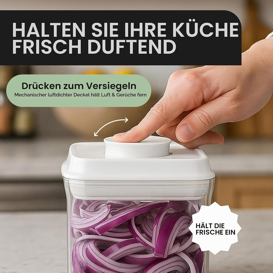 BopTop (1 Stück) Luftdichter Lebensmittelbehälter - Kanister mit Mechanischer Silikondichtung - BPA-