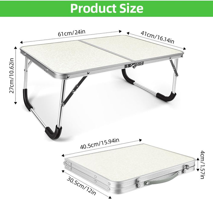 Aomig Campingtisch Klappbar, Kleiner Klapptisch, Tapeziertisch Tragbar Multifunktionstisch, Frühstüc