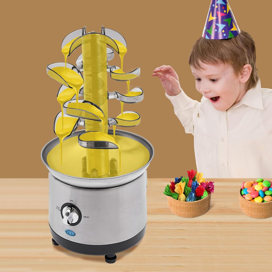 Schokoladenbrunnen 4-stufiger Schokoladenbrunnen 1.2 L elektrischer Schokoladenbrunnen warme und flü