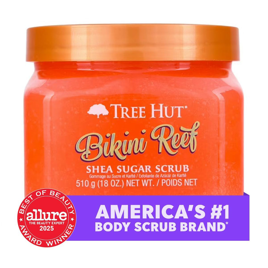 Tree Hut Reef Shea Sugar Scrub Bikini, 470 ml, ultra-feuchtigkeitsspendend und peelingend für die Pf