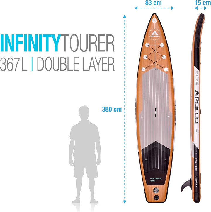 Apollo iSUP Board Komplett-Set | Aufblasbares Stand Up Paddle Board | inkl. Paddel, Pumpe | Stand Up