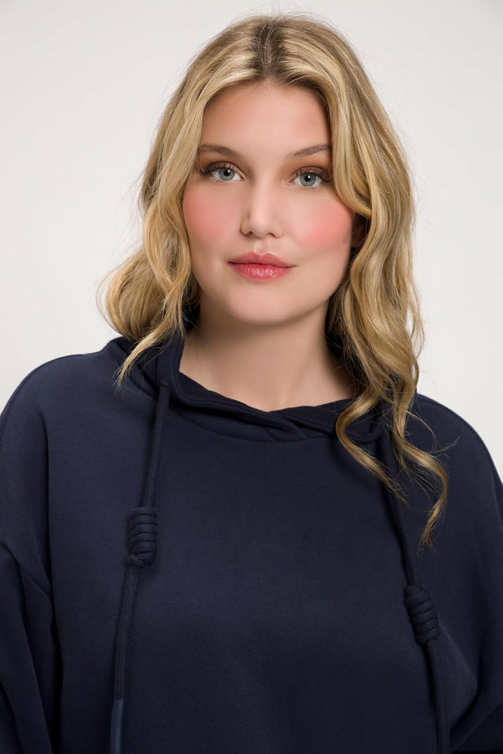 Ulla Popken Damen Sweatshirt Marine 46-48, Marine 46-48