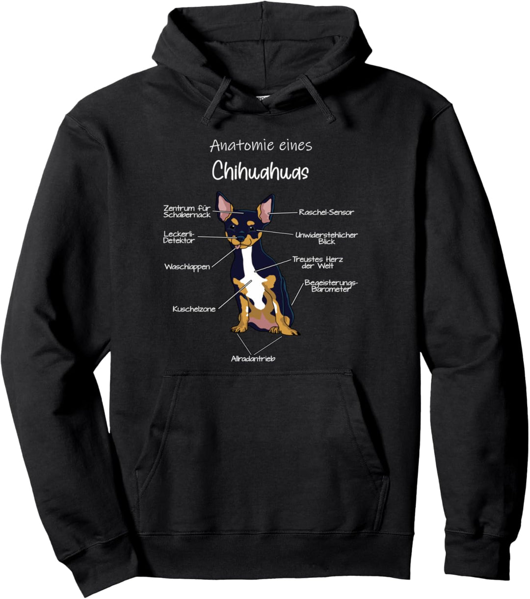 Anatomie eines Chihuahuas | Hund Hunde Dog Haustier Pullover Hoodie