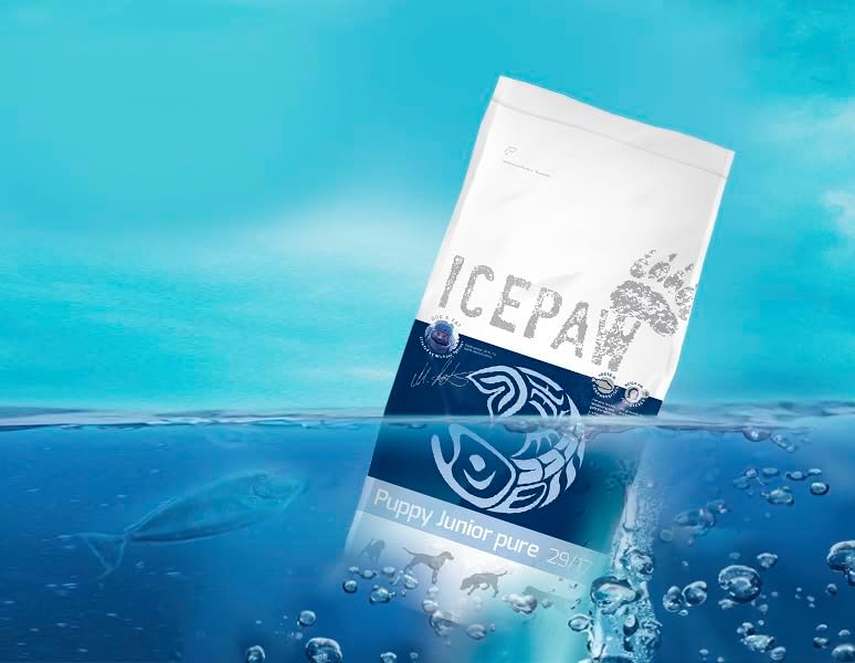 ICEPAW I High Premium Trockenfutter I Welpen I Puppy Junior Pure I 4 x 2 kg I Mit Fisch (Hering) und