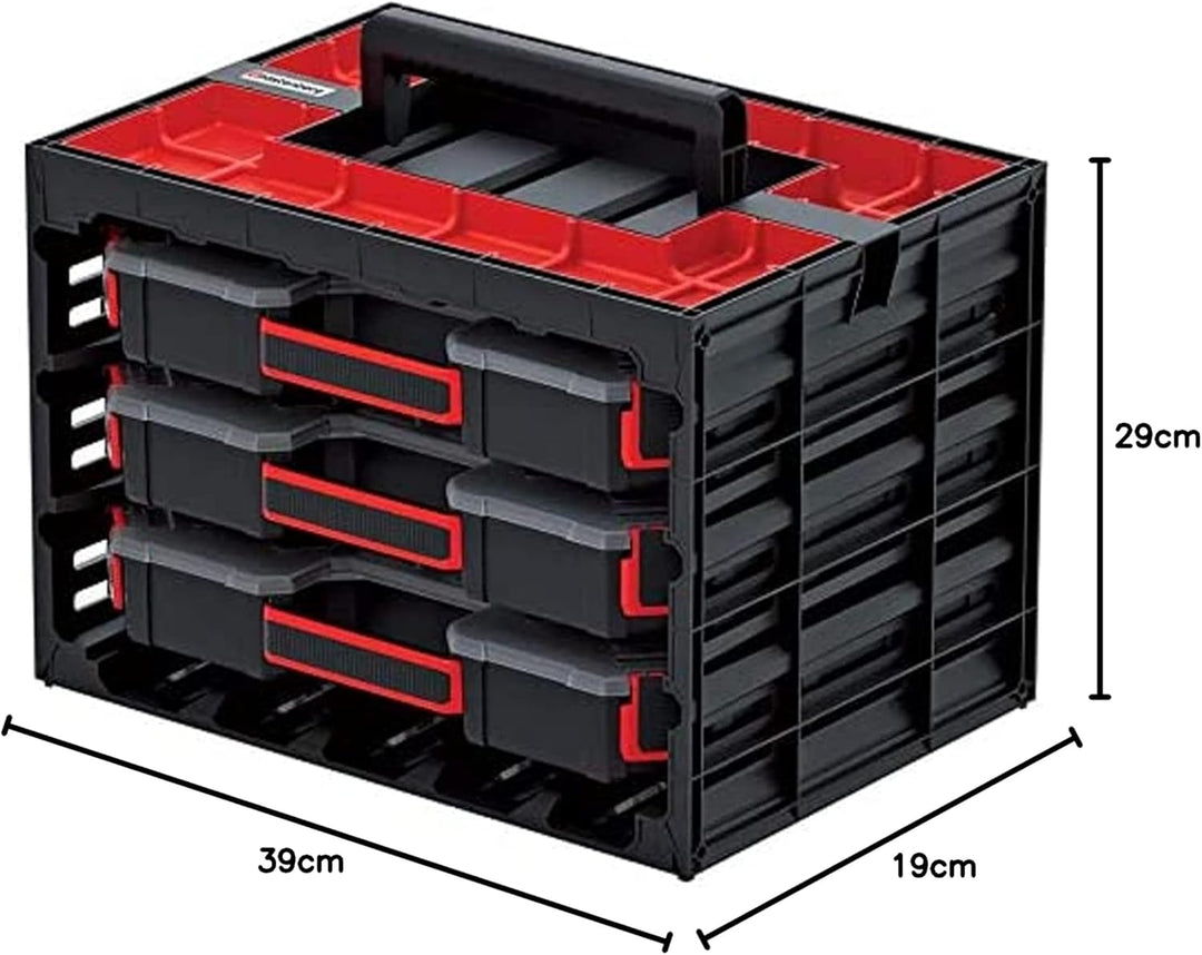 Kistenberg Sortimentskasten SET Werkzeugkoffer Sortierbox Kleinteilemagazin (inklusive 3x Sortiments