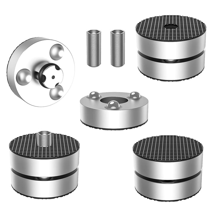 Tertullus 4er Set Lautsprecher-Füsse Resonanzdämpfer Aluminium Füsse Audio Dämpfer Shock Absorber Sc