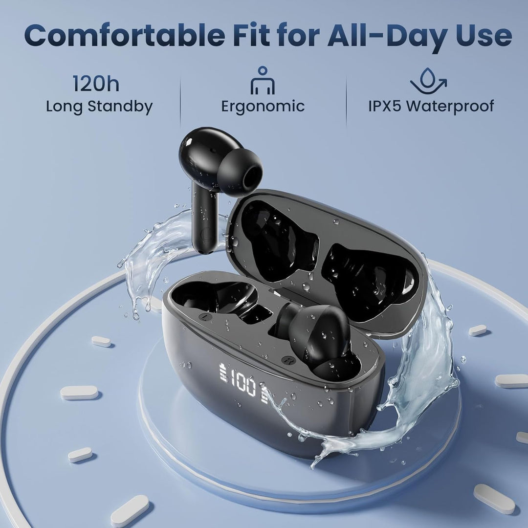 AI Kopfhörer Übersetzer, 3-in-1 Sprachübersetzer Kopfhörer 150+ Sprachen mit App, 6 Übersetzungsmodi