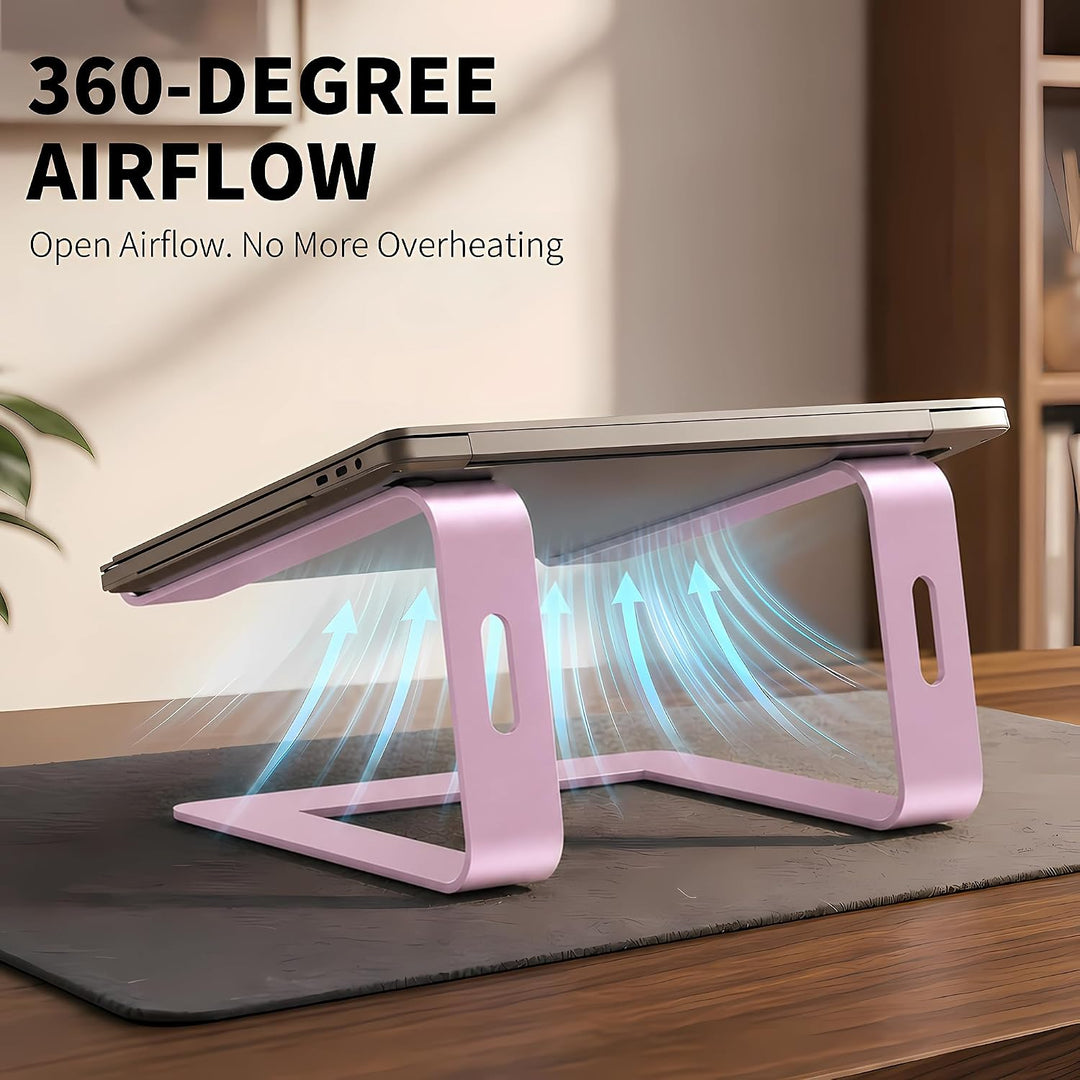 Orionstar Laptop Ständer, Ergonomischer Laptop Stand für Schreibtisch, Aluminium Laptop Halterung mi