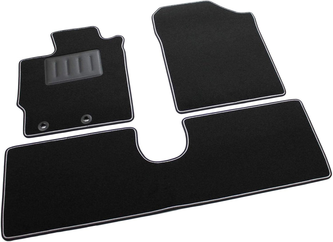 SPRINT04606 Massgeschneiderte Automatten aus schwarzem Anti-Rutsch-Teppich