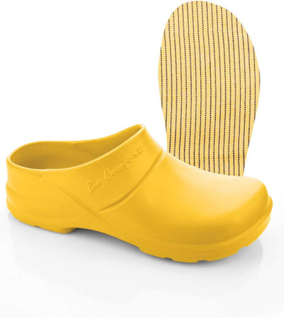 LEMIGO leichte EVA Clogs Gartenclogs Gartenschuhe BIO COMFORT 41 EU Gelb Senffarben, 41 EU Gelb Senf