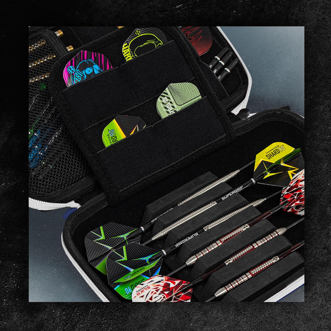 Harrows Smart Case Darttasche & Dart-Etui für 3 oder 6 Darts | Robustes Eva-Case mit Stoff-Finish |