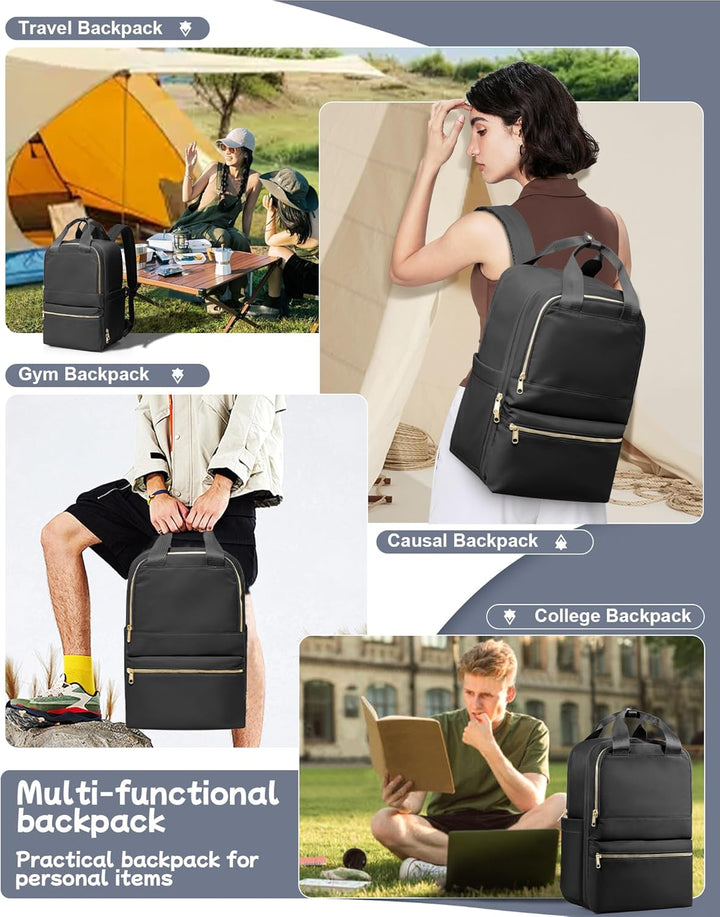 Reiserucksack Schwarz Damen Ryanair Handgepäck 40x20x25 Rucksack Handgepäck Flugzeug Rucksack 40x20x