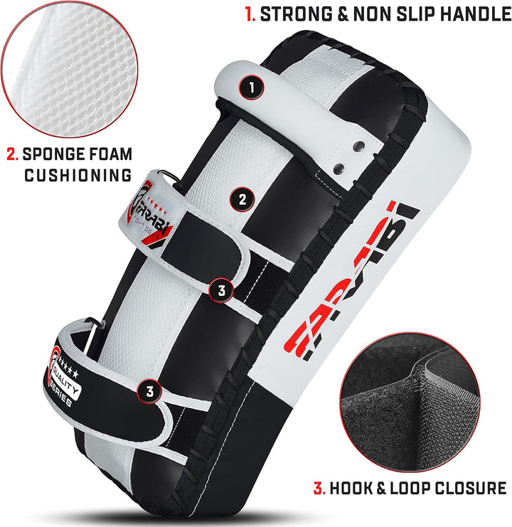 Farabi Sports schlagpolster für Coaching, Training, Kickboxen Curved Kick Pads, schlagpolster Kampfs
