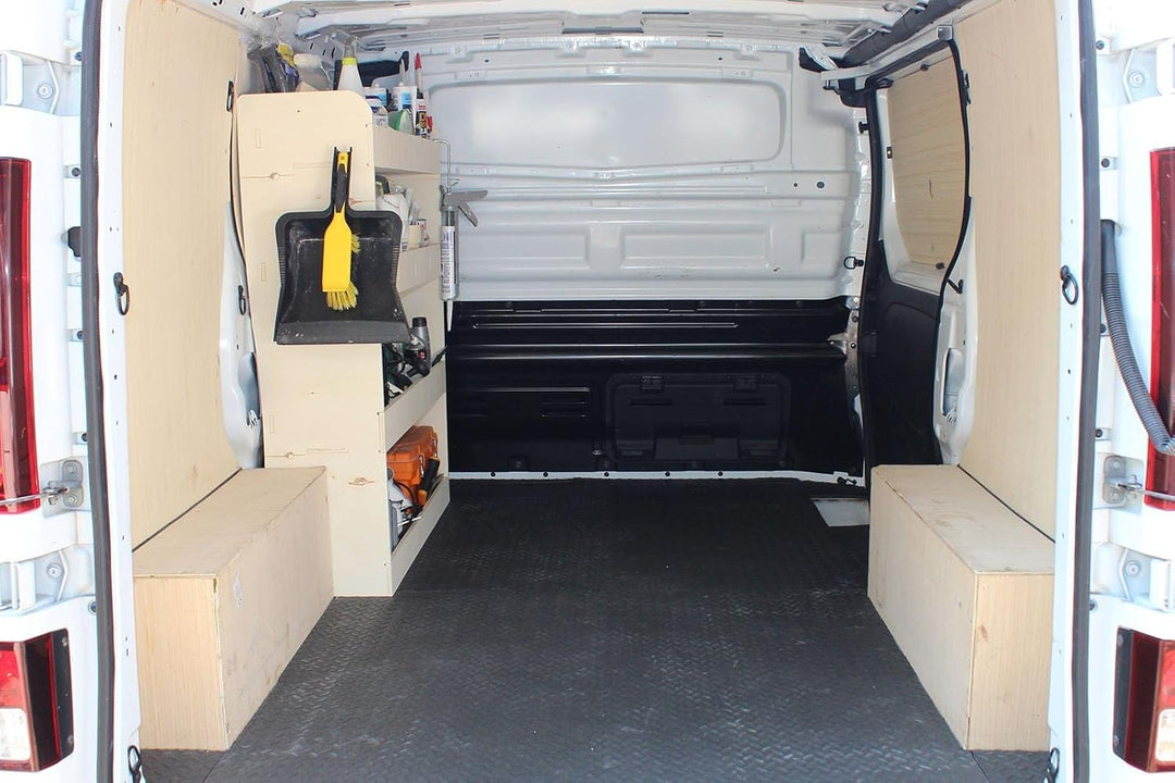 Vanify - Kompatibel mit Renault TRAFIC L2 2015+ Fahrzeugeinrichtung Fahrzeugregale, Fahrerseite vorn