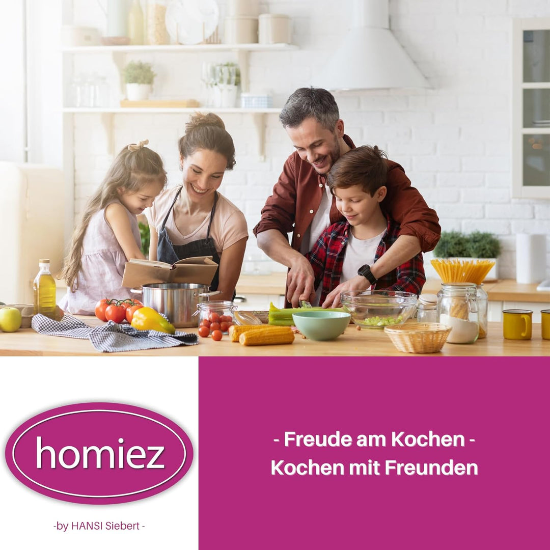 homiez Giesskanne Mug 1500ml 1,5l für Zimmerpflanzen/Balkon/Drinnen aus Kunststoff, mit langem Ausgi