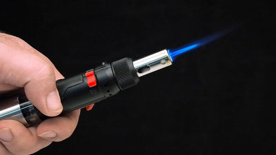 Vigor Gas Lötkolben-Satz (7 verschiedene Adapter, kombiniert Lötkolben, Brenner und Heissluftfön, 12
