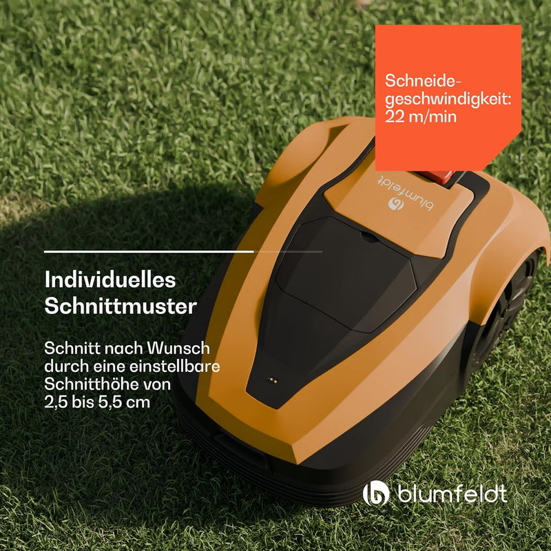 Blumfeldt Garten Rasenmäher-Roboter - Smarter Mähroboter mit unglaublicher 1400 m2 Mähkapazität,