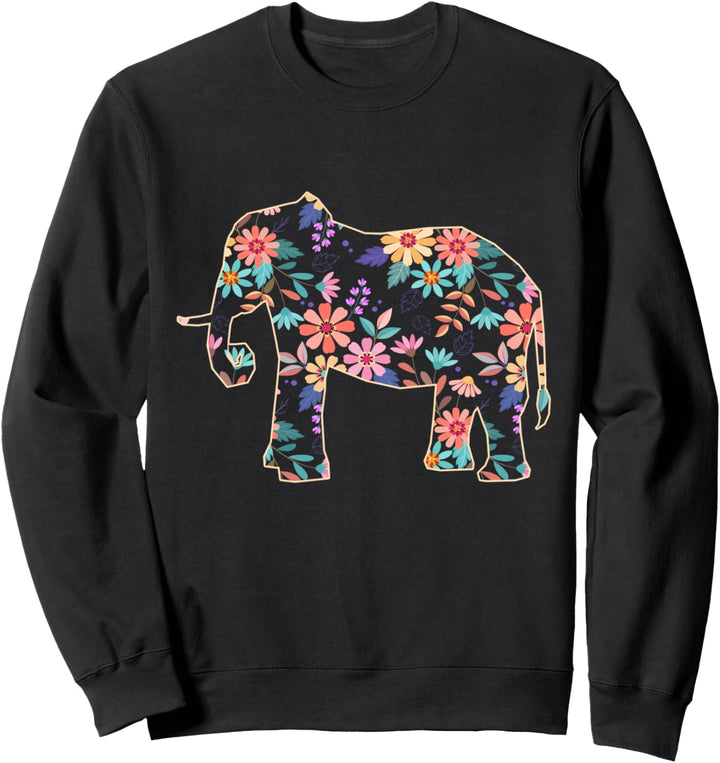 Savannen Geschenk für Damen Vintage Elefant Sweatshirt