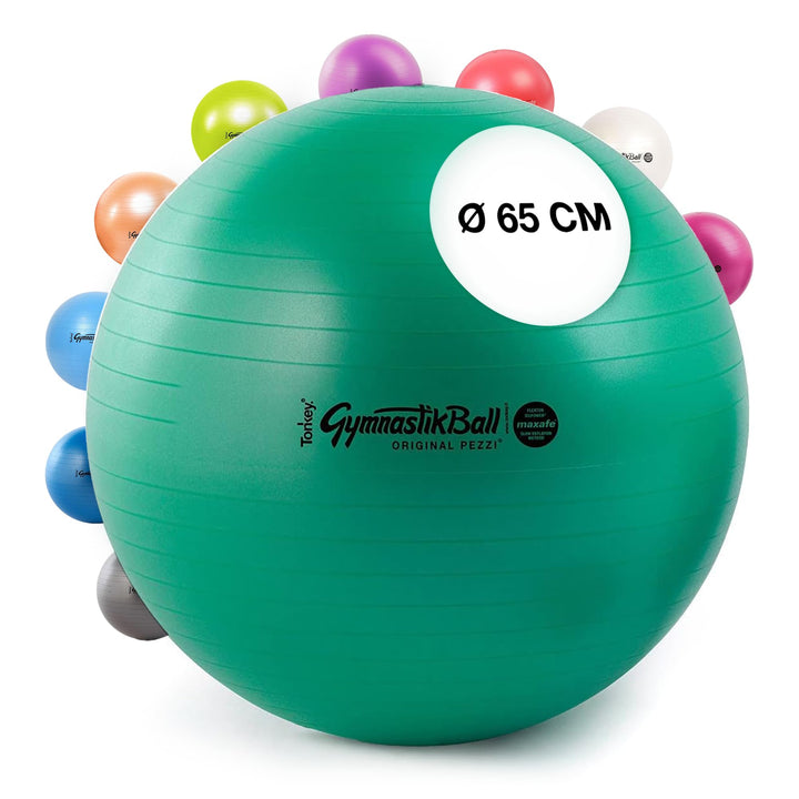 PEZZI Original Gymnastikball MAXAFE Ø 42 cm bis 75 cm Sitzball Gymnastik Sport Ball Büro Fitness Reh
