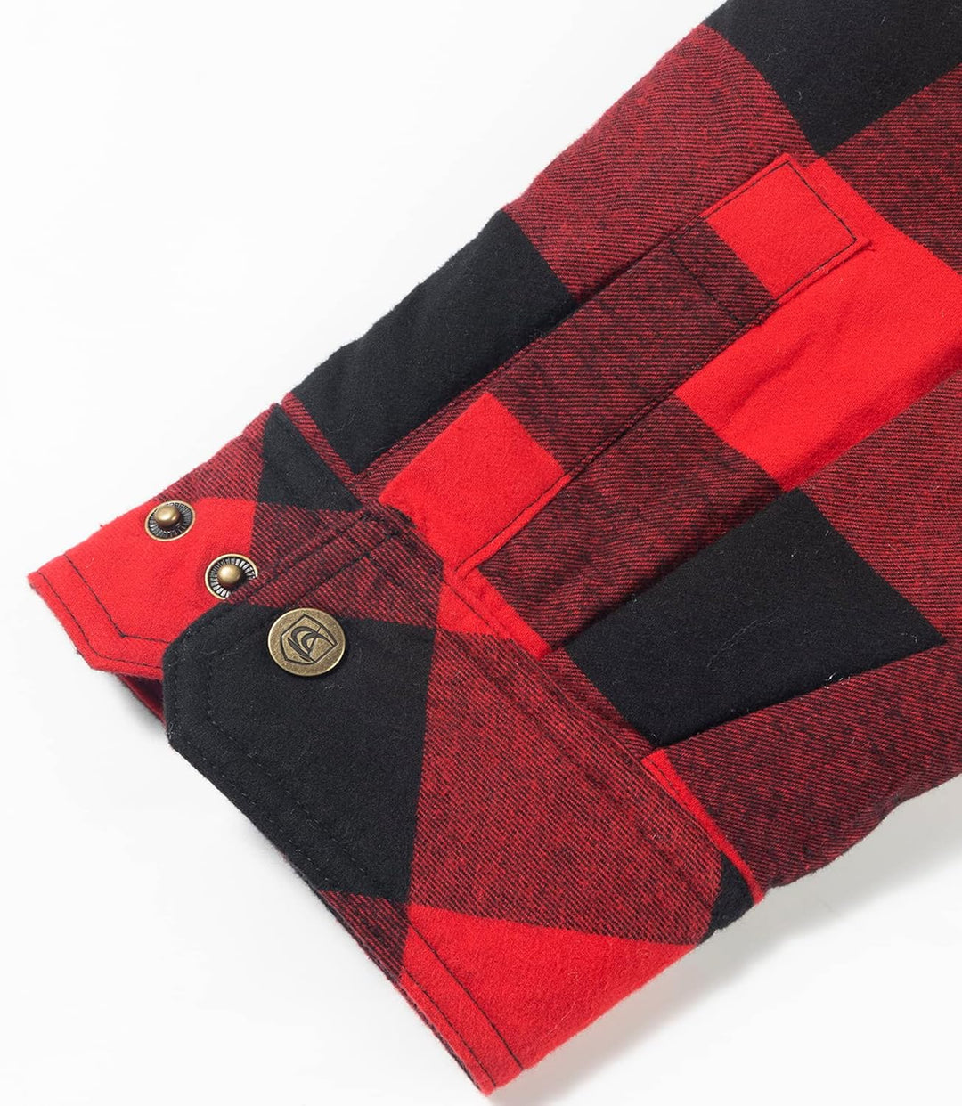 Coevals Club Herren Flanell Jacke Hemd Sherpa Holzfällerhemd Flanellhemd Langarm Kariertes Druckknöp