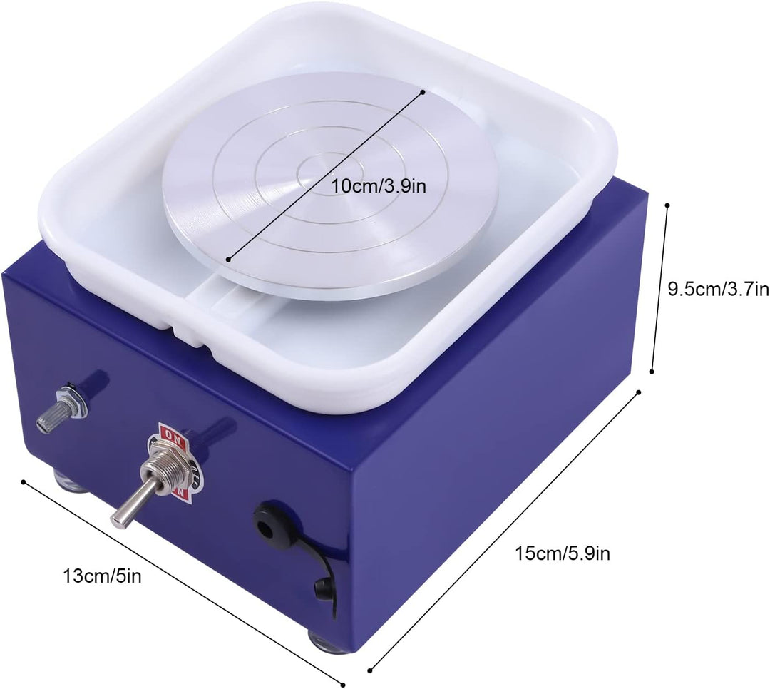Mini Elektrische Töpferscheibe 10 cm Turntable, 2000RPM Tonmaschine Mini Electric Pottery Wheel Kera