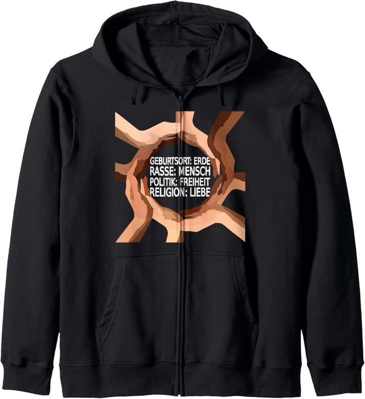 Schönes Geschenk "gegen Rassismus" Kapuzenjacke
