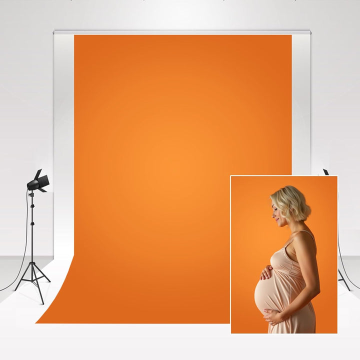 Kate Hintergründe Fotografie Orange Fotohintergrund Mikrofaser Porträt Fotografie 3x3m/10x10ft Leuch