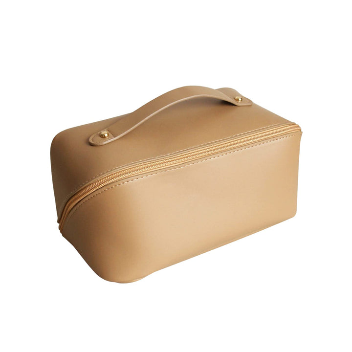 CORIOS Grosse Kapazität Kosmetiktasche Wasserdicht Kulturtasche Leder Schminktasche Multifunktions K