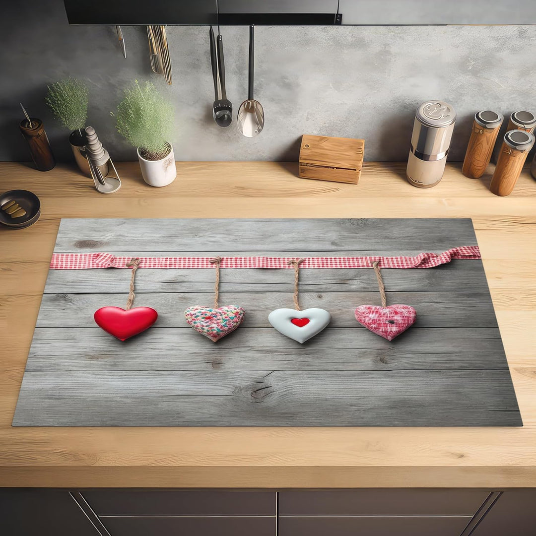 KitchenYeah© Herdabdeckplatte Einteilig Ceranfeld Abdeckplatte für | 89x51 cm - Induktionsschutz Cer