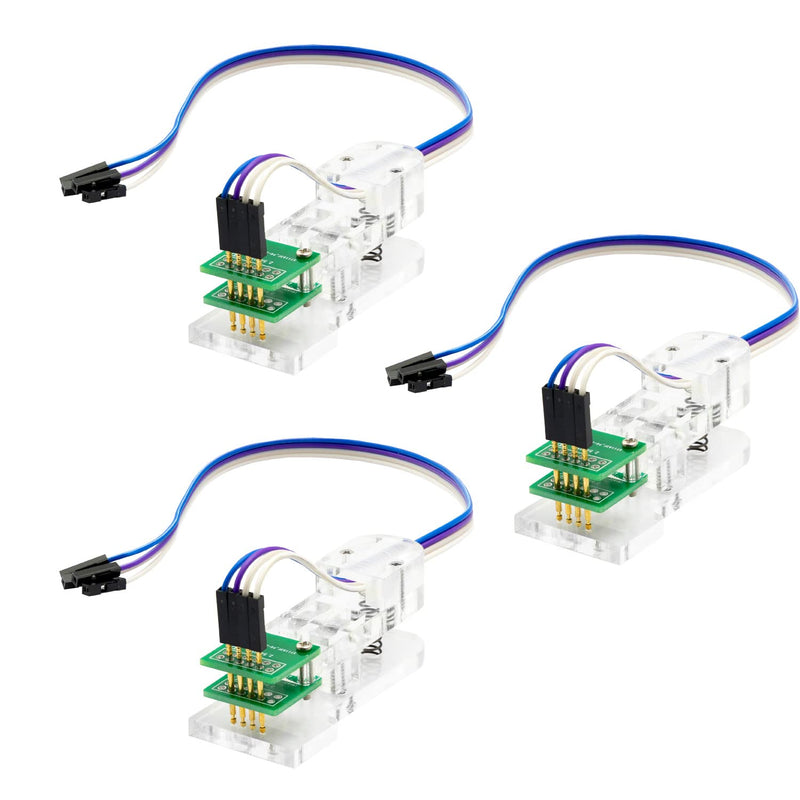 AZDelivery 3 X 4 Pin Programmer I2C Modul Test Werkzeug PCB Klemme 1 * 4P Gold-beschichtete Pogo Pin