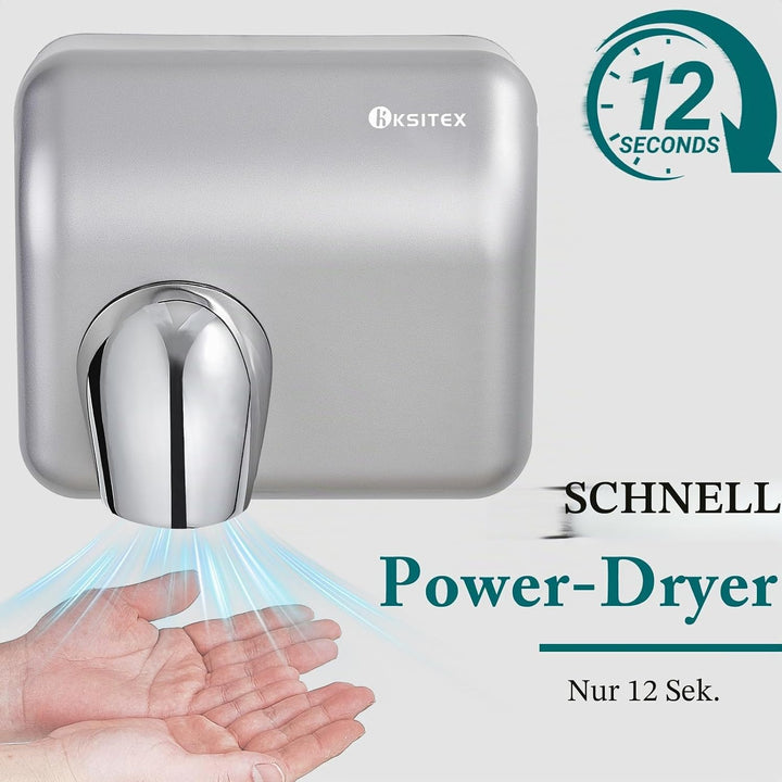 Handtrockner Kommerziell, Schneller Elektrischer Händetrockner wandmontiert, 2300W, Automatischer Se