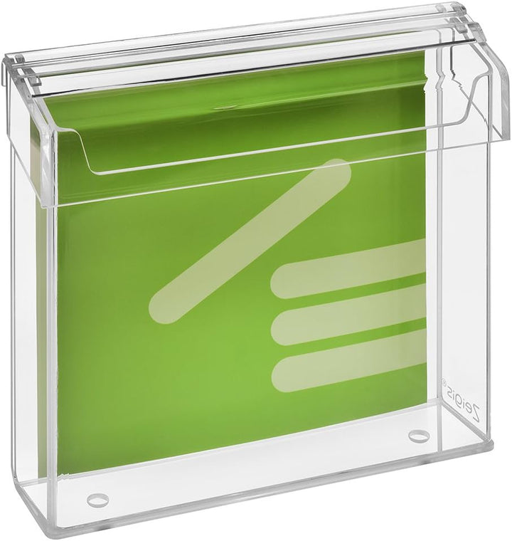Prospektbox/Prospekthalter/Flyerhalter für Prospekte 21x21cm, wetterfest, für Aussen, mit Deckel, au