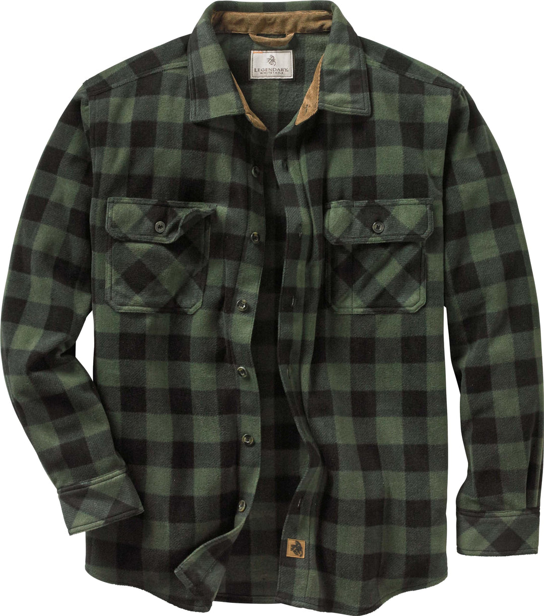 Legendary Whitetails Navigator Fleece-Herrenhemd mit Knopfleiste M Grün, M Grün