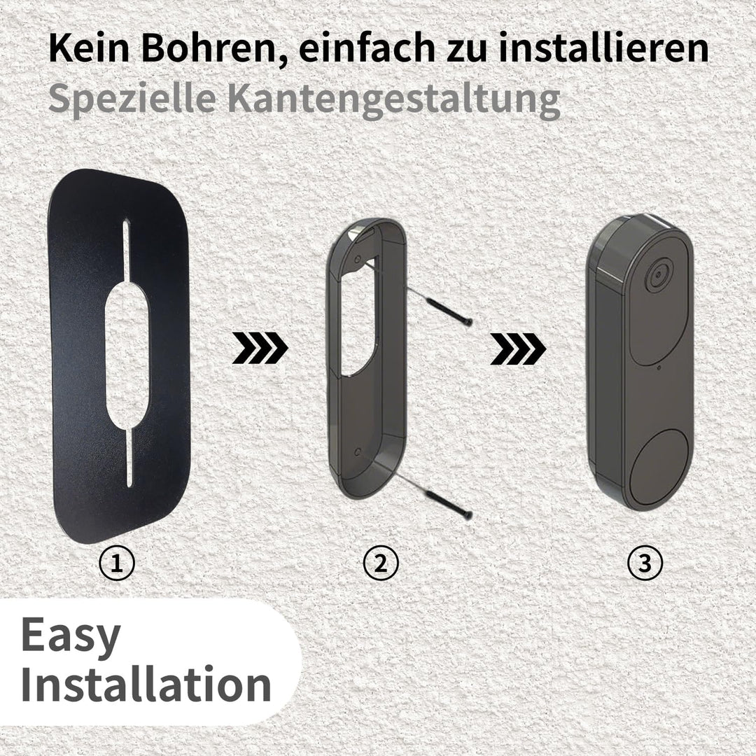 Edelstahl Blende für Reolink Video-Türklingel | Battery, 5MP, Ultra HD, 2K, 4MP, WiFi, PoE, Akku, Tü