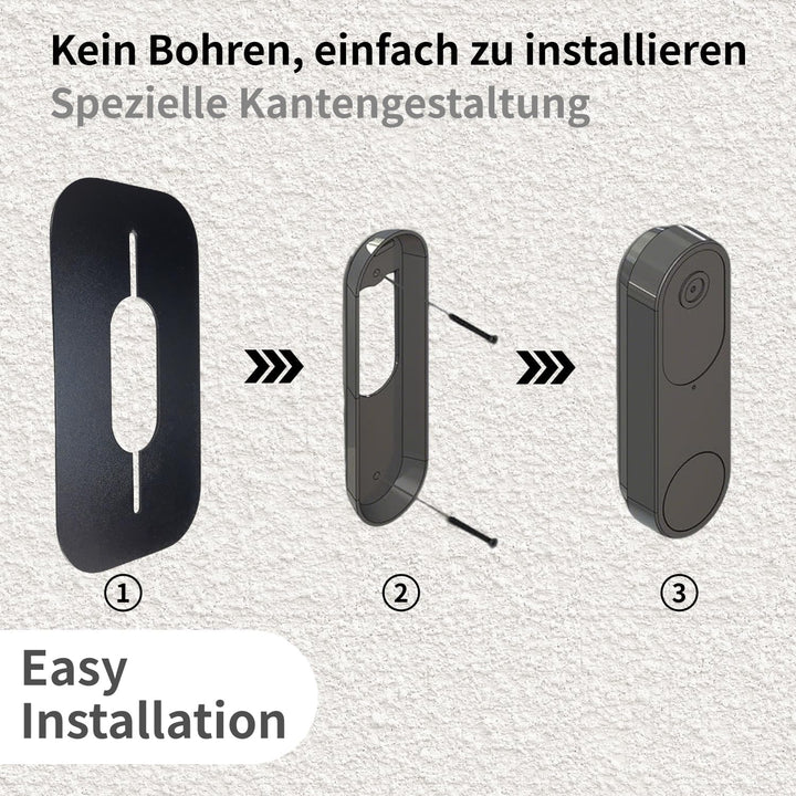 Edelstahl Blende für Reolink Video-Türklingel | Battery, 5MP, Ultra HD, 2K, 4MP, WiFi, PoE, Akku, Tü
