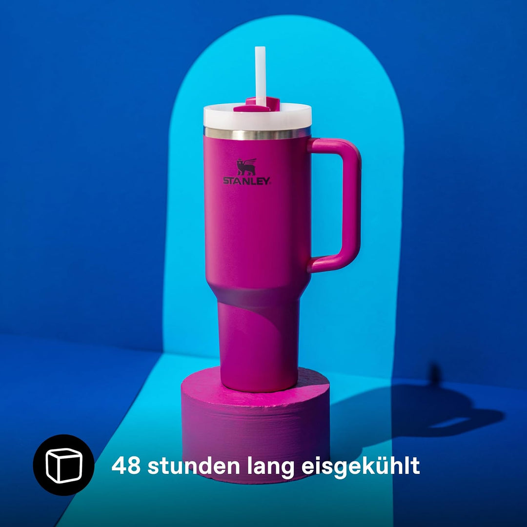 STANLEY 1913 Quencher H2.0 Flowstate Trinkflasche Mit Strohhalm 1.2L - Thermobecher Kühlt 11 Stunden