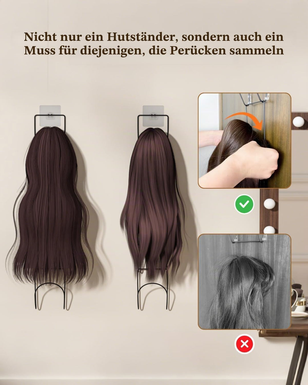 LINFIDITE Cap Halter Tür Hut Racks, Baseball Cap Halterung Schrank hängende Einstellbare Huthalter,f
