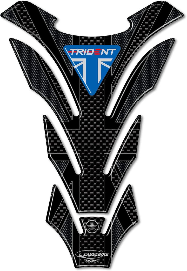 LABELBIKE 3D Aufkleber Motorrad Tankpad kompatibel mit Triumph | Trident 660 Union Jack 2021-2026, H